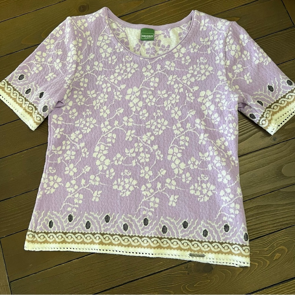 Vintage Geiger short sleeve sweater